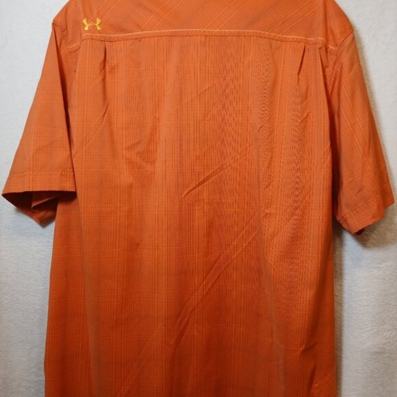 UNDER ARMOUR MEN'S X-LARGE ORANGE DRESS SHIRT 👔 - Picture 6 of 7